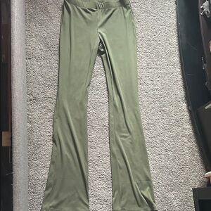 H&M Olive Green Flared Leggings